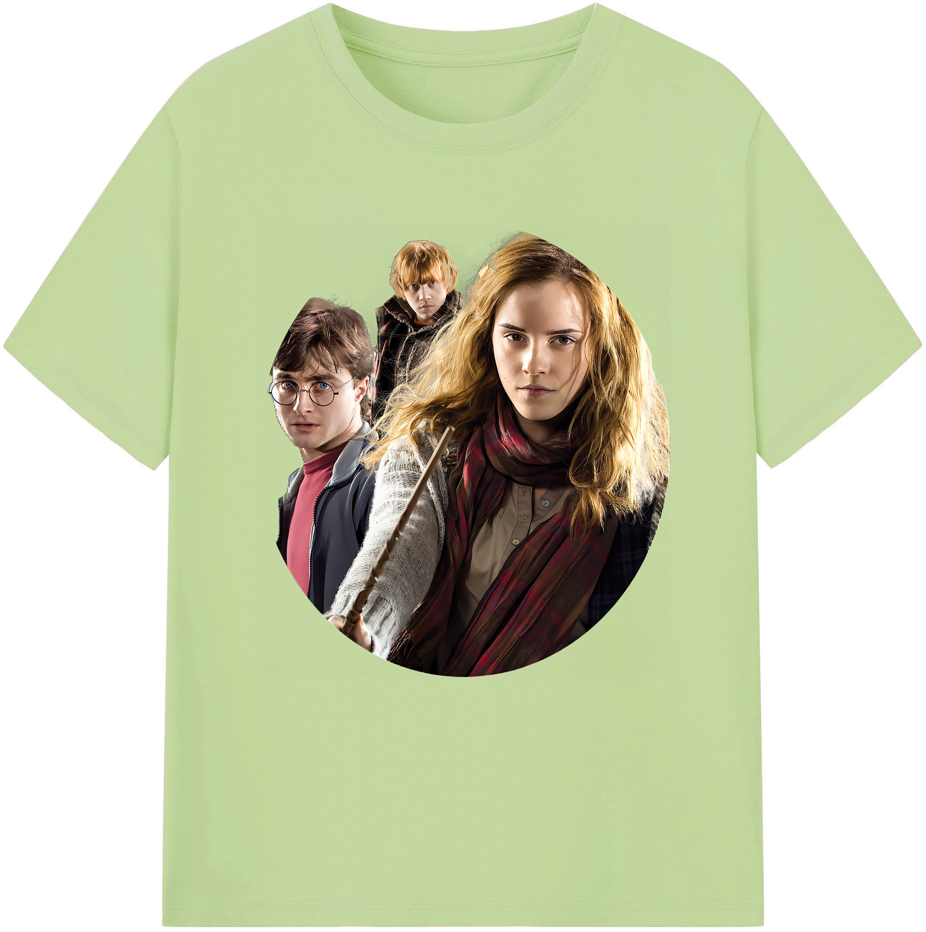 （画像用） Harry Potter ハリー・ポッターシリーズ 綿100％半袖Tシャツ（フロントプリント）